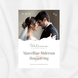 Bảng Welcome Cưới WD2 /Đính Hôn/Tiệc Cưới - Tên Cô Dâu - Chú Rể, Bảng Vu Quy, Ảnh Cổng, Kí Tên, Gia Tiên......