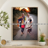 [TMT- 23]Tranh Sư Thầy Thích Minh Tuệ In Trên Giấy Mỹ Thuật Khung Gỗ Composite Nhiều Kích Thước 20x30, 30x40, 40x50cm