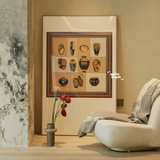 Custom Large Matboard Silk Scarf Framing