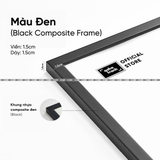 Khung Bằng Khen Nhựa Composite Đen Size A5(15x21), A4(21x30cm), A3(30x42cm),...