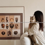 Custom Large Matboard Silk Scarf Framing