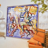 Khung Tranh Khăn Lụa Hermès, Gucci, Chanel 40x40cm, 70x70cm, 90x90cm