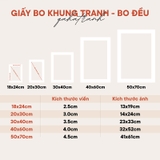 Giấy bo Tranh(Matboard)  – giấy trang trí được sử dụng trong trang trí khung tranh ảnh, khung hình cưới, hình để bàn
