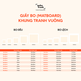 Giấy bo Tranh Dày (Matboard)  – giấy trang trí được sử dụng trong trang trí khung tranh ảnh, khung hình cưới, hình để bàn