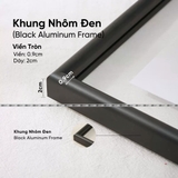 (Moebe Frame)Khung Tranh Hợp Kim Nhôm Trong Suốt 2 Mặt Treo Tường Qaha Tranh Kích Thước 30x40cm, 40x60cm, 50x70, 60x80cm