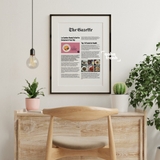 (Matboard)Khung Tranh Tạp Chí, Báo In & Báo Điện Tử Lồng Giấy Bo