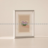 (Moebe Frame)Khung Tranh Hợp Kim Nhôm Trong Suốt 2 Mặt Để Bàn Qaha Tranh Kích Thước 13x18,15x21,18x24