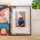(Moebe Frame)Khung Tranh Hợp Kim Nhôm Trong Suốt 2 Mặt Treo Tường Qaha Tranh Kích Thước 30x40cm, 40x60cm, 50x70, 60x80cm