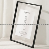 (Moebe Frame)Khung Tranh Hợp Kim Nhôm Trong Suốt 2 Mặt Treo Tường Qaha Tranh Kích Thước 30x40cm, 40x60cm, 50x70, 60x80cm