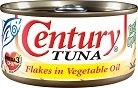 Cá ngừ CENTURY xắt lát ngâm dầu thực vật - Philippin 170g