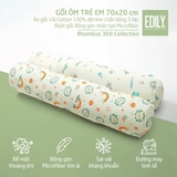 Gối ôm nhà trẻ cotton chần bông 3 lớp êm ái mềm mại - 70cm - EDILY