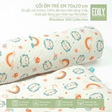 Gối ôm nhà trẻ cotton chần bông 3 lớp êm ái mềm mại - 70cm - EDILY