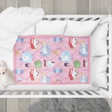 NỆM CHẦN BÔNG NT 80x120 cm VẢI COTTON HÀN QUỐC 100% ,RUỘT GÒN  POLY MICROFIBER  EDILY  N80x120HQ