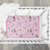 NỆM CHẦN BÔNG NT 80x120 cm VẢI COTTON HÀN QUỐC 100% ,RUỘT GÒN  POLY MICROFIBER  EDILY  N80x120HQ