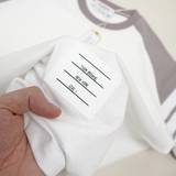 Thom Browne Raglan 4-Bar T-Shirt Grey-Beige