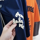 Embossing Script T-Shirt - Navy