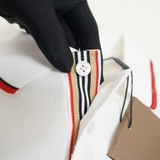 Burberry TB Icon Stripe Polo - White