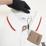 Burberry TB Icon Stripe Polo - White
