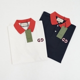 Gucci Contrast Collar Polo - Black