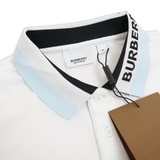 Burberry Contrast Collar Polo - White