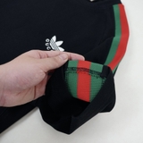 Gucci Adidas Trefoil Silicon T-Shirt Black