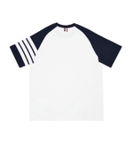 Thom Browne Raglan 4-Bar T-Shirt Navy