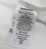 Burberry Logo Intarsia Polo - White