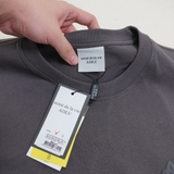 Embossing Script T-Shirt - Grey
