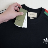 Gucci Adidas Trefoil Silicon T-Shirt Black