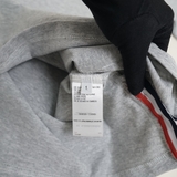 Thom Browne Phối Viền Cổ & Tay 3 Sọc Milano Stripe T-Shirt - Grey