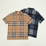 Burberry Check Knitted Jacquard Polo - Brown