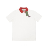 Gucci Contrast Collar Polo - Beige