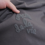 Embossing Script T-Shirt - Grey