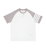 Thom Browne Raglan 4-Bar T-Shirt Beige