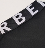 Burberry Logo Intarsia Polo - Black