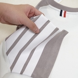 Thom Browne Raglan 4-Bar T-Shirt Grey-Beige