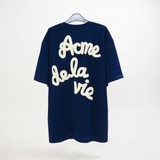 Embossing Script T-Shirt - Navy