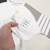 Thom Browne Raglan 4-Bar T-Shirt Grey-Beige