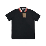 Burberry Contrast Collar Polo - Black