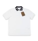 Burberry Logo Intarsia Polo - White