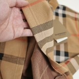 Burberry Check Knitted Jacquard Polo - Brown