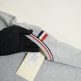 Thom Browne Phối Viền Cổ & Tay 3 Sọc Milano Stripe T-Shirt - Grey
