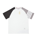 Thom Browne Raglan 4-Bar T-Shirt Grey-Beige