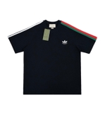 Gucci Adidas Trefoil Silicon T-Shirt Black