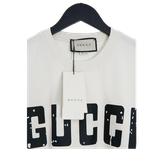 Gucci Distressed Logo T-shirt White