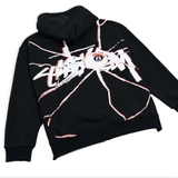 Stussy Shattered Hoodie Zip - Black