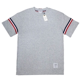 Thom Browne Viền Tay Kẻ Sọc T-Shirt - Grey