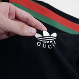 Gucci Adidas Trefoil Silicon T-Shirt Black