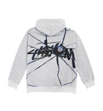 Stussy Shattered Hoodie Zip - Grey