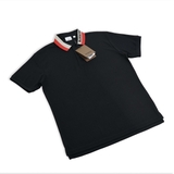 Burberry Contrast Collar Polo - Black